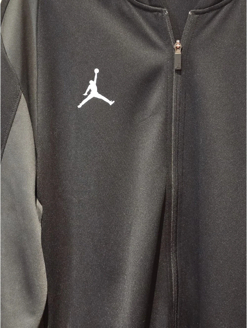 Jordan Jumpman Dri-FIT Men's Black & Gray Colorblock Full-Zip Track Jacket 3XLT